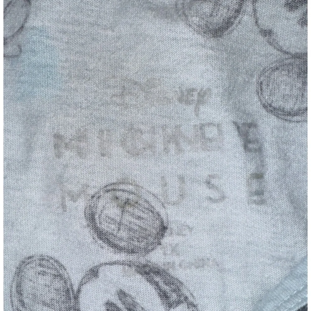 Disney Mickey Mouse Sleepwear T-Shirt Womens 1X Light Blue AOP Graphic Tee - Picture 4 of 13